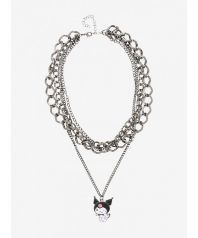 Kuromi Charm Multi Chain Necklace $5.81 Necklaces
