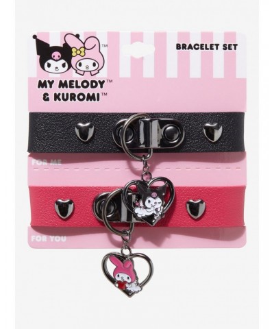 My Melody & Kuromi Bestie Cuff Bracelet Set $5.41 Bracelet Set