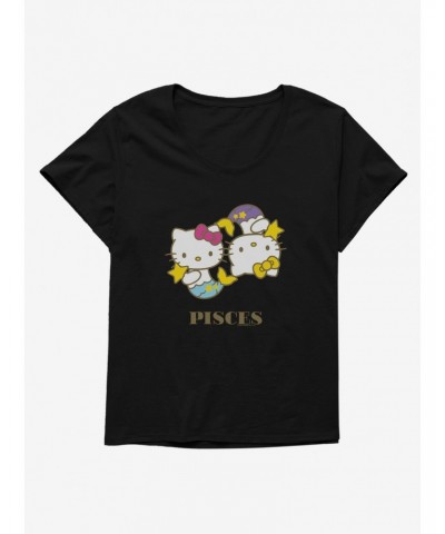 Hello Kitty Star Sign Pisces Girls T-Shirt Plus Size $11.56 T-Shirts
