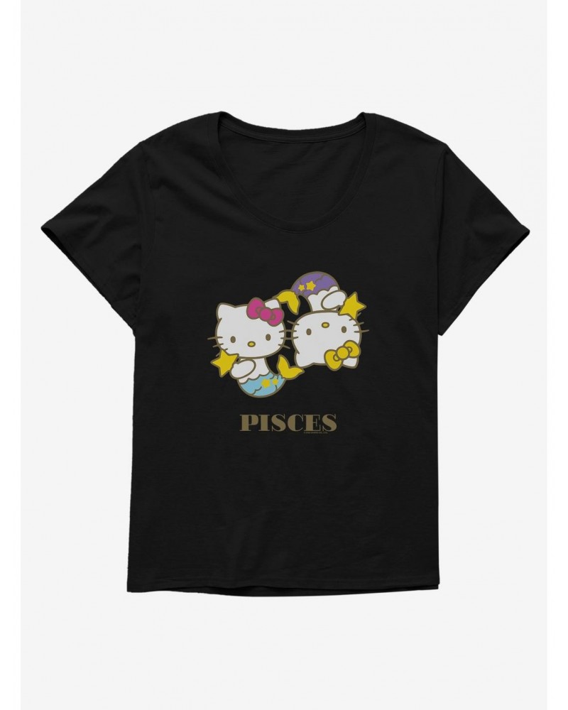 Hello Kitty Star Sign Pisces Girls T-Shirt Plus Size $11.56 T-Shirts