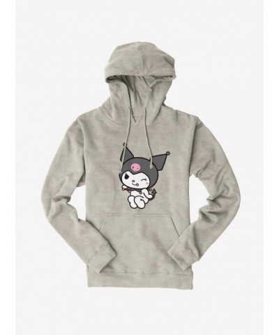 Kuromi Flirty Wink Hoodie $16.88 Hoodies