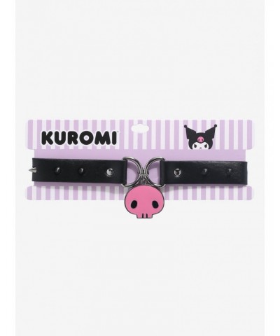 Kuromi Pink Skull Spiked Choker $5.81 Chokers