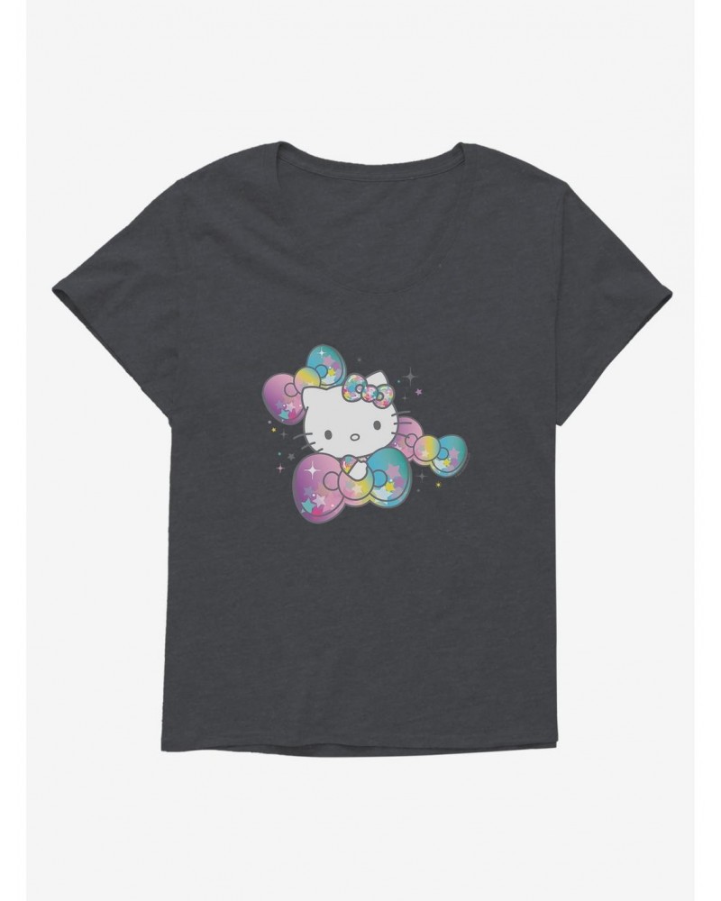 Hello Kitty Starshine Bows Girls T-Shirt Plus Size $10.29 T-Shirts