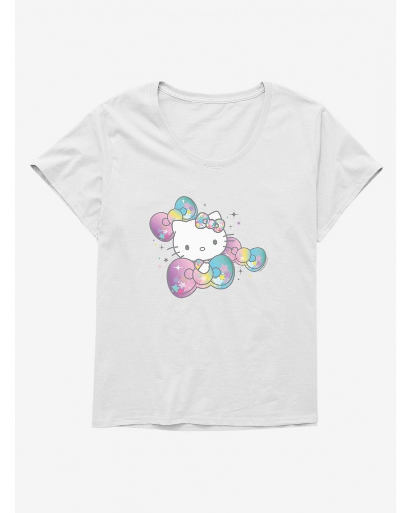 Hello Kitty Starshine Bows Girls T-Shirt Plus Size $10.29 T-Shirts