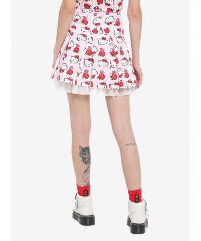 Hello Kitty Apple Stripe Pleated Skirt $9.38 Skirts