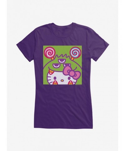 Hello Kitty Sweet Kaiju Candy Corn Girls T-Shirt $7.77 T-Shirts