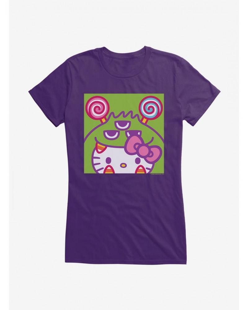 Hello Kitty Sweet Kaiju Candy Corn Girls T-Shirt $7.77 T-Shirts