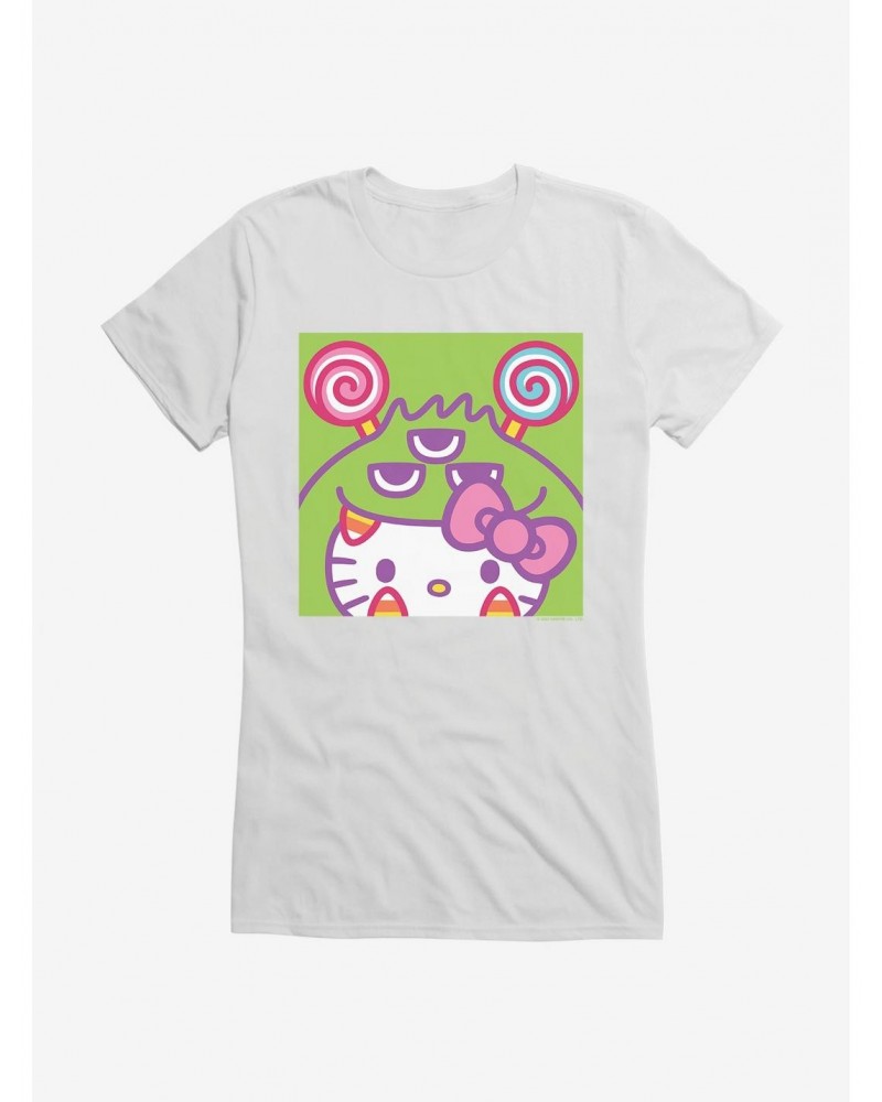 Hello Kitty Sweet Kaiju Candy Corn Girls T-Shirt $7.77 T-Shirts