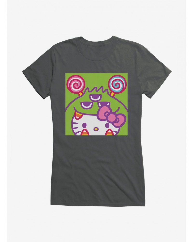 Hello Kitty Sweet Kaiju Candy Corn Girls T-Shirt $7.77 T-Shirts