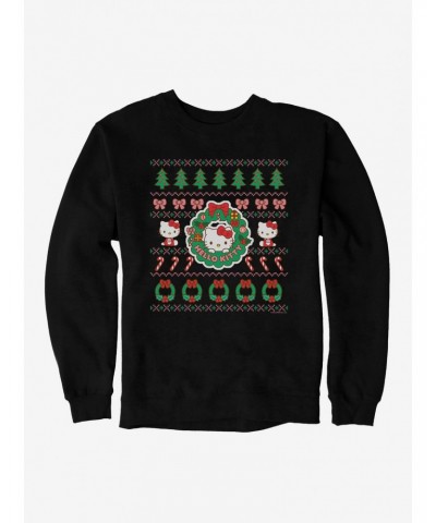 Hello Kitty Ugly Christmas Pattern Sweatshirt $8.86 Sweatshirts