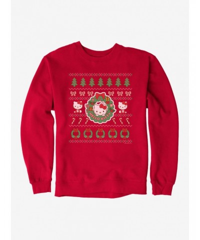 Hello Kitty Ugly Christmas Pattern Sweatshirt $8.86 Sweatshirts