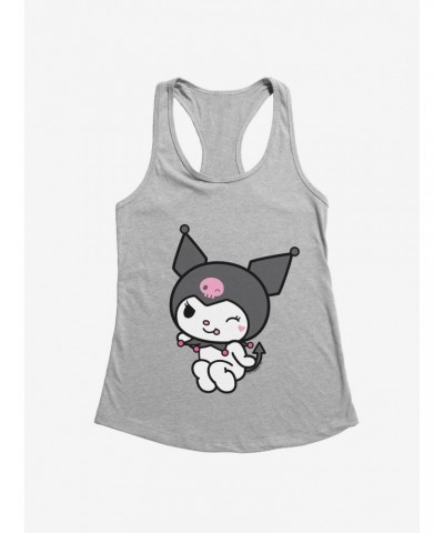 Kuromi Flirty Wink Girls Tank $9.96 Tanks