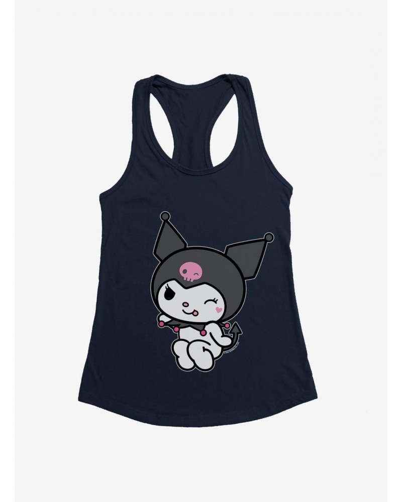 Kuromi Flirty Wink Girls Tank $9.96 Tanks