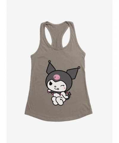 Kuromi Flirty Wink Girls Tank $9.96 Tanks