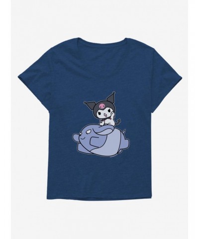 Kuromi Adventure Baku Flying Girls T-Shirt Plus Size $10.17 T-Shirts