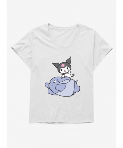 Kuromi Adventure Baku Flying Girls T-Shirt Plus Size $10.17 T-Shirts