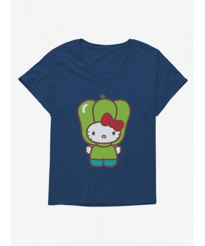 Hello Kitty Five A Day Bell Pepper Girls T-Shirt Plus Size $6.94 T-Shirts