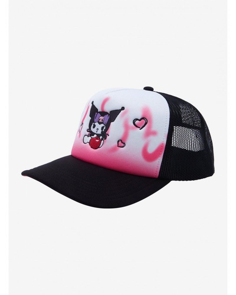 Kuromi Pink Flames Trucker Hat $4.78 Hats