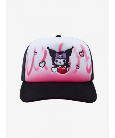 Kuromi Pink Flames Trucker Hat $4.78 Hats