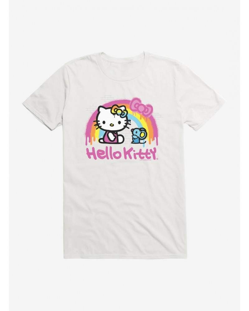 Hello Kitty Rainbow Graffiti T-Shirt $9.56 T-Shirts