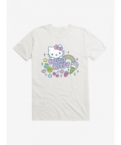 Hello Kitty Kawaii Vacation Sparkle Icon T-Shirt $5.93 T-Shirts