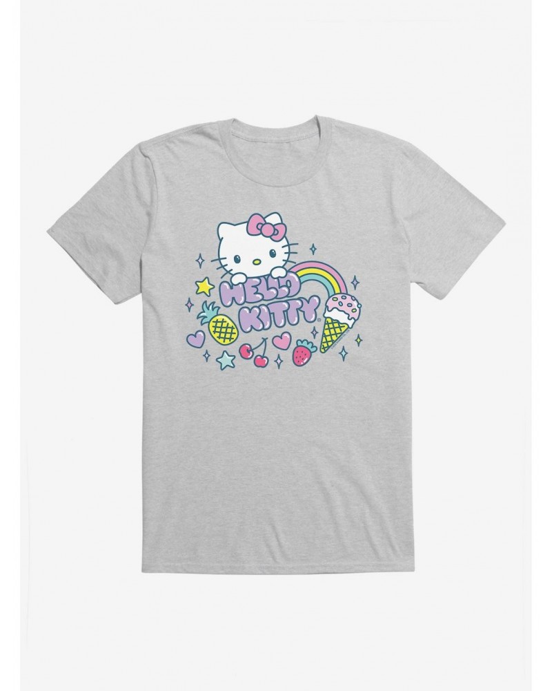 Hello Kitty Kawaii Vacation Sparkle Icon T-Shirt $5.93 T-Shirts