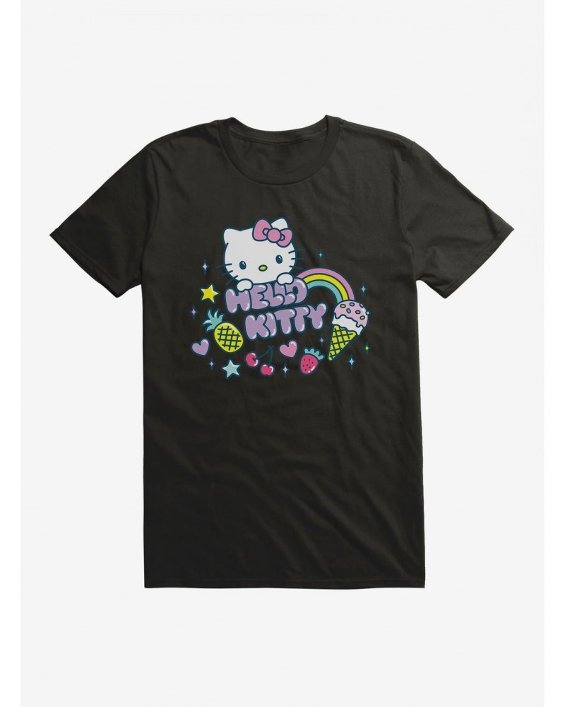 Hello Kitty Kawaii Vacation Sparkle Icon T-Shirt $5.93 T-Shirts