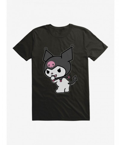 Kuromi Turning Giggle T-Shirt $8.03 T-Shirts