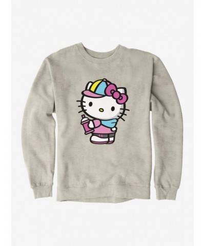 Hello Kitty Spray Can Side Sweatshirt $11.81 Sweatshirts