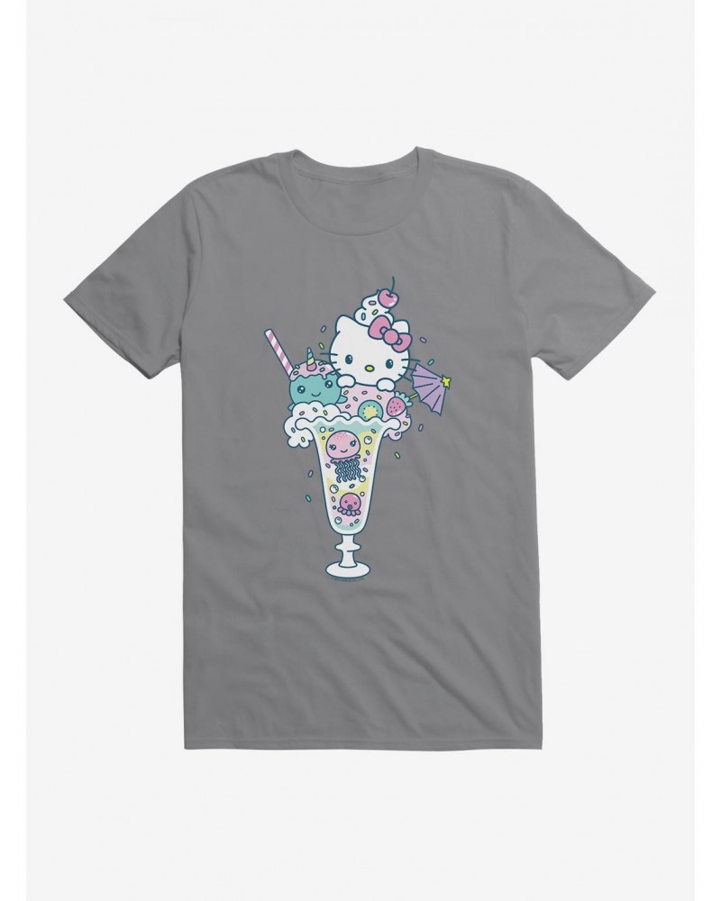 Hello Kitty Kawaii Vacation Milkshake Dreams T-Shirt $8.22 T-Shirts