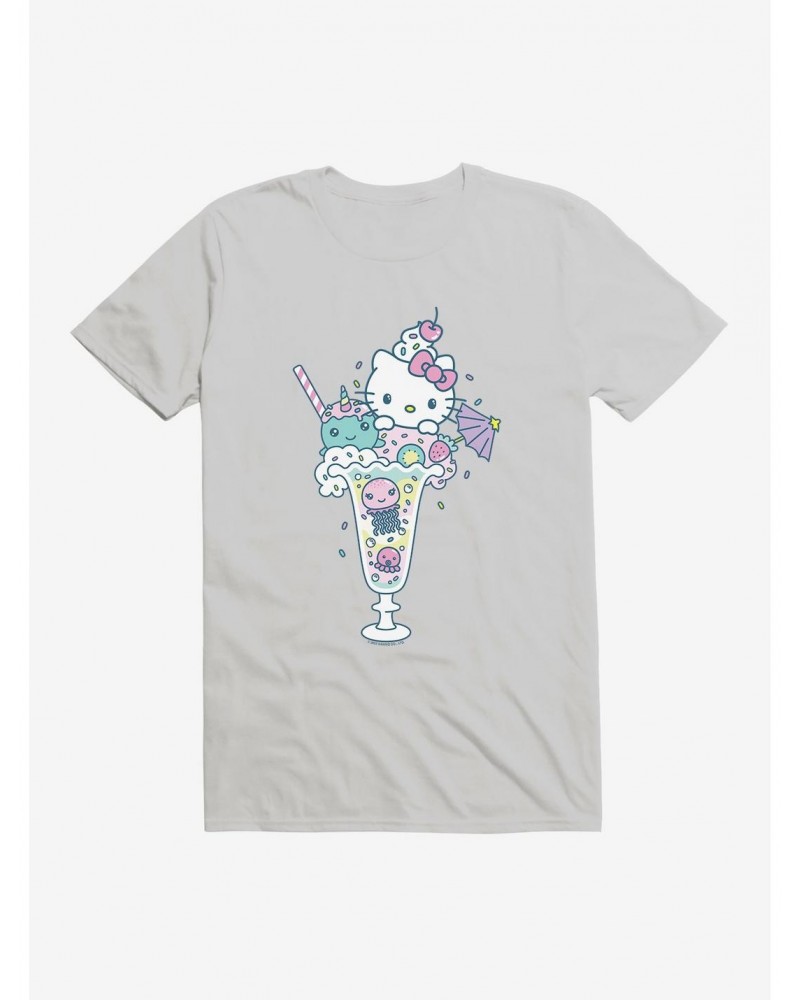 Hello Kitty Kawaii Vacation Milkshake Dreams T-Shirt $8.22 T-Shirts