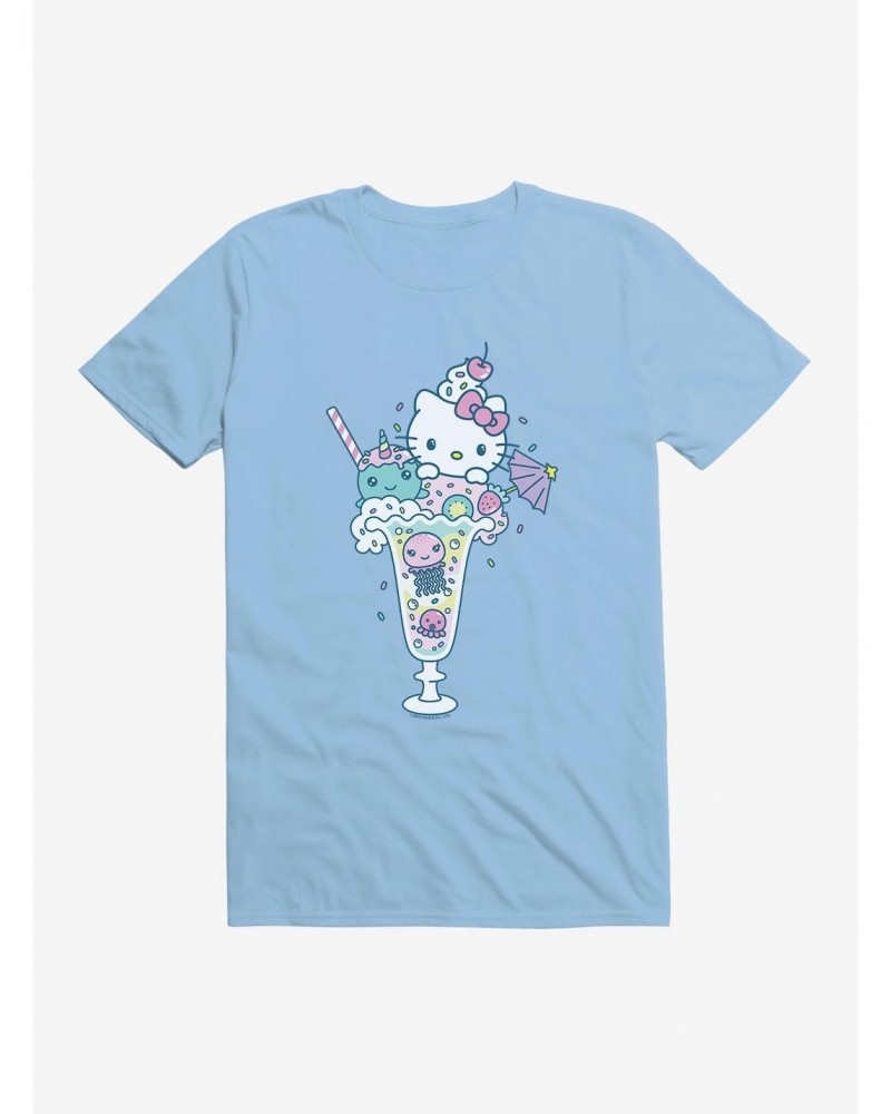 Hello Kitty Kawaii Vacation Milkshake Dreams T-Shirt $8.22 T-Shirts