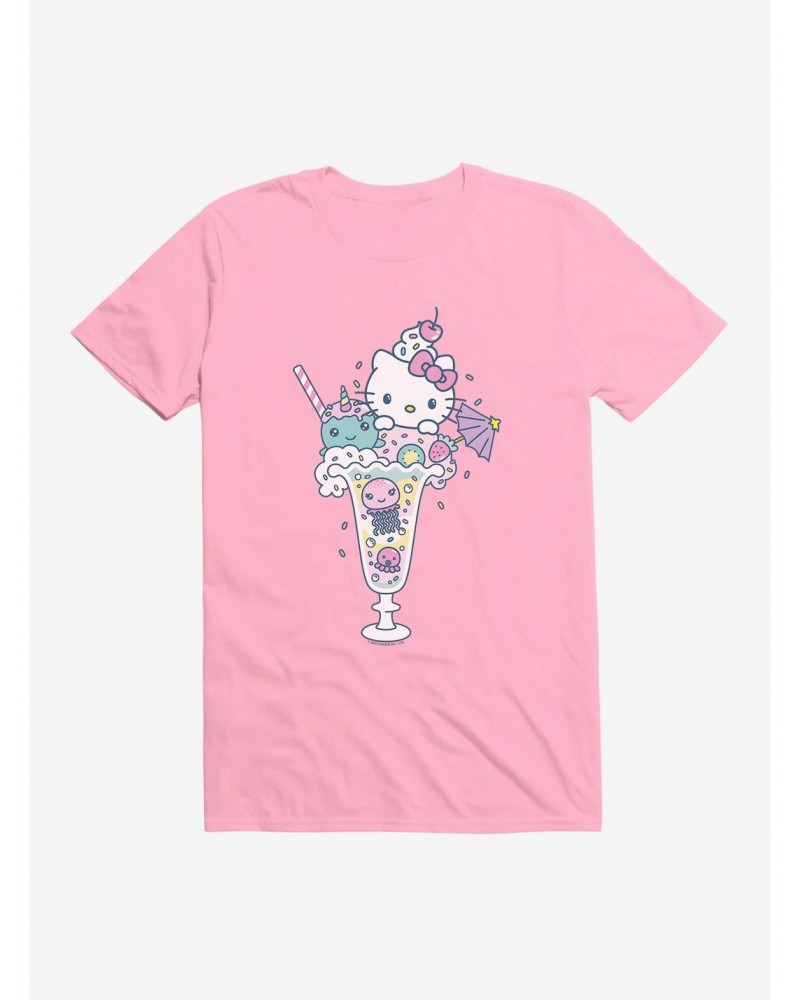 Hello Kitty Kawaii Vacation Milkshake Dreams T-Shirt $8.22 T-Shirts