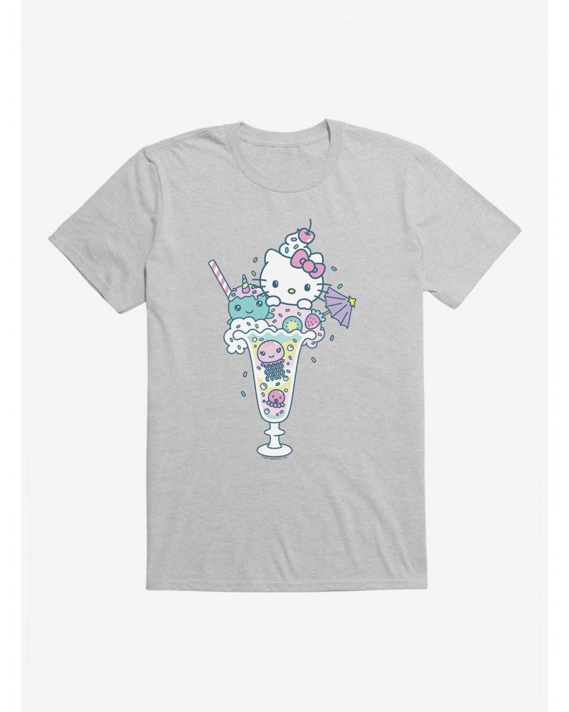 Hello Kitty Kawaii Vacation Milkshake Dreams T-Shirt $8.22 T-Shirts