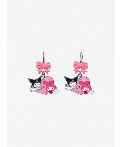 Kuromi & My Melody Bow Drop Earrings $5.00 Earrings