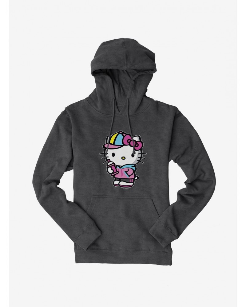 Hello Kitty Spray Can Front Hoodie $14.01 Hoodies