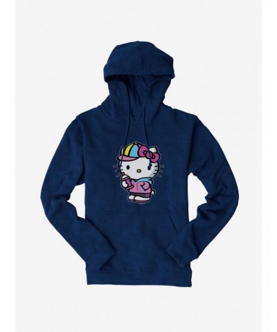 Hello Kitty Spray Can Front Hoodie $14.01 Hoodies