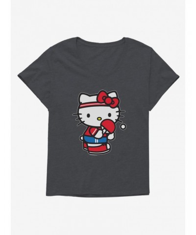 Hello Kitty Table Tennis Girls T-Shirt Plus Size $10.17 T-Shirts