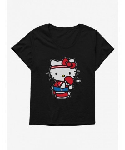 Hello Kitty Table Tennis Girls T-Shirt Plus Size $10.17 T-Shirts