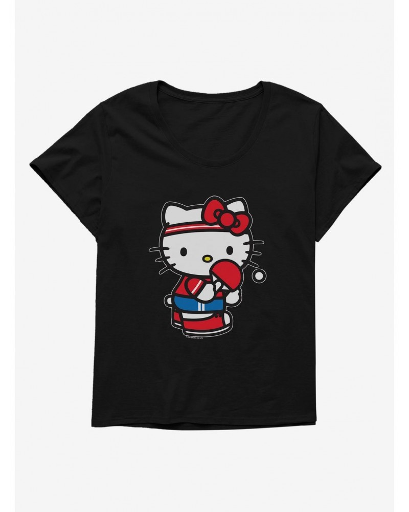 Hello Kitty Table Tennis Girls T-Shirt Plus Size $10.17 T-Shirts