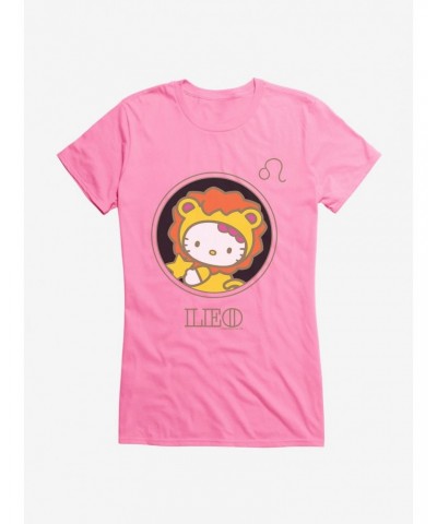 Hello Kitty Star Sign Leo Stencil Girls T-Shirt $6.37 T-Shirts