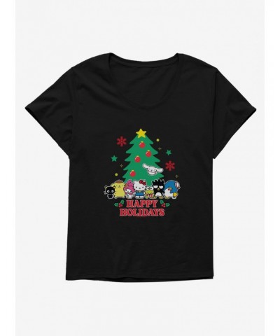 Hello Kitty and Friends Happy Holidays Girls T-Shirt Plus Size $11.00 T-Shirts
