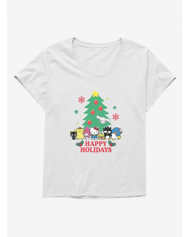 Hello Kitty and Friends Happy Holidays Girls T-Shirt Plus Size $11.00 T-Shirts