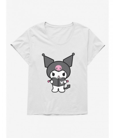 Kuromi Reading Girls T-Shirt Plus Size $6.94 T-Shirts