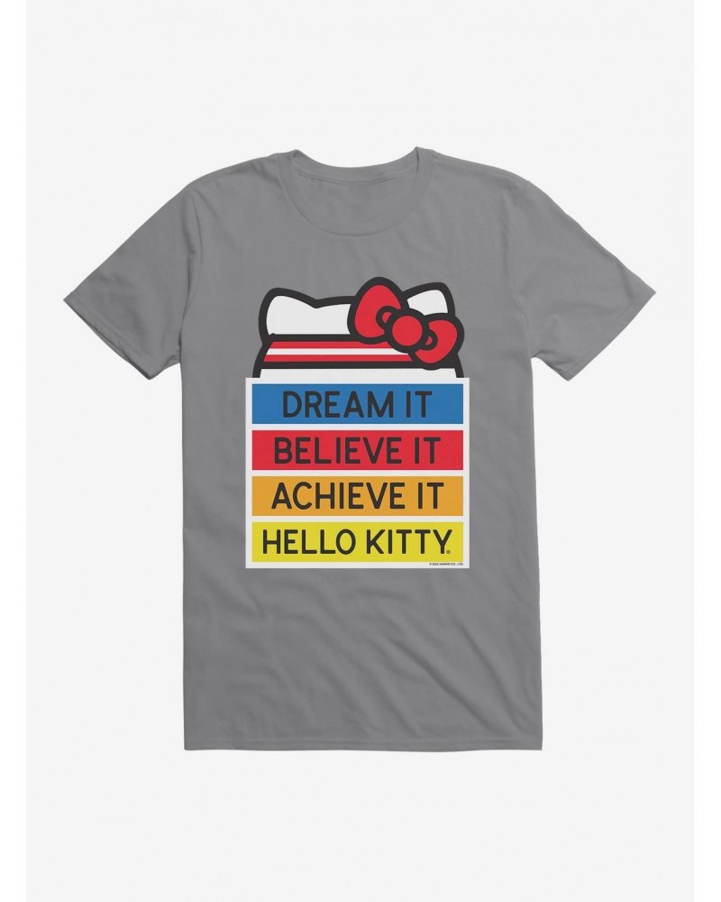 Hello Kitty Dream It Believe It Achieve It T-Shirt $8.99 T-Shirts