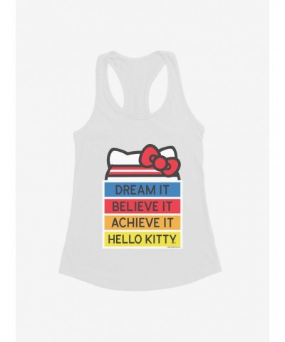 Hello Kitty Dream It Believe It Achieve It Girls Tank $8.76 Tanks