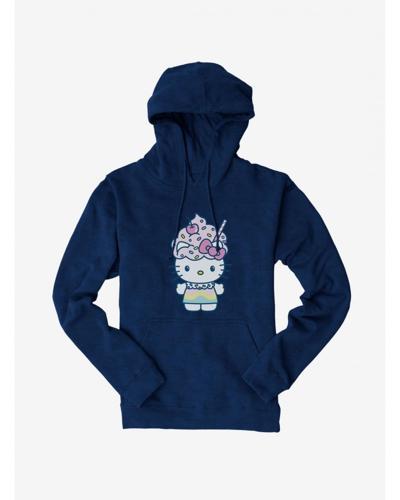 Hello Kitty Kawaii Vacation Milkshake Outfit Hoodie $17.60 Hoodies