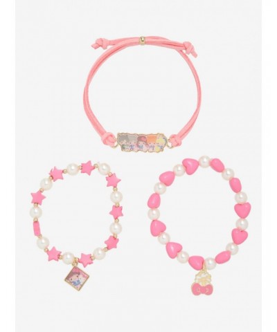 Fruits Basket X Hello Kitty And Friends Pink Bracelet Set $3.81 Bracelet Set