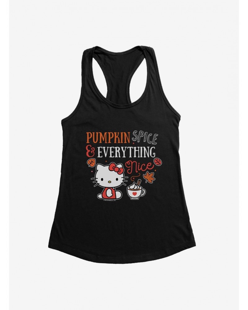 Hello Kitty Pumpkin Spice & Everything Nice Girls Tank $8.57 Tanks