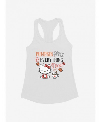 Hello Kitty Pumpkin Spice & Everything Nice Girls Tank $8.57 Tanks